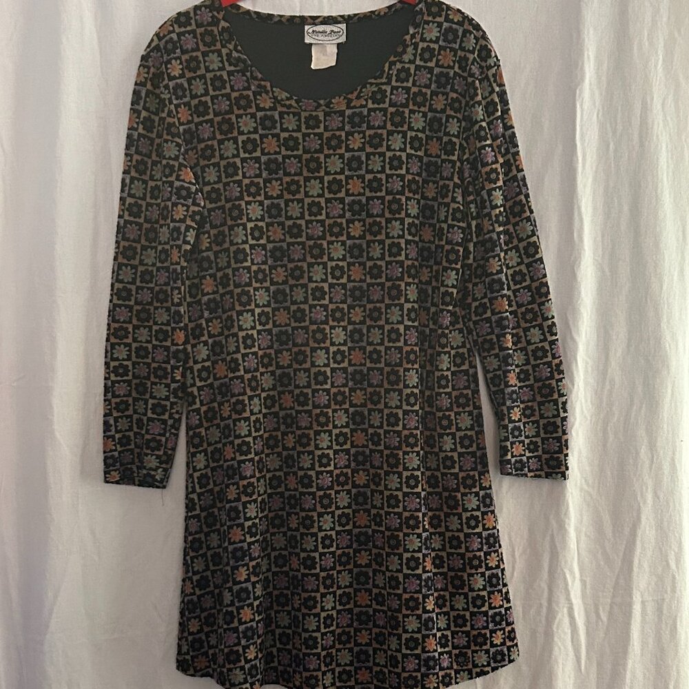 Medium Vintage 90's Dress multi color, polyester